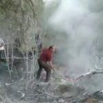 مهار آتش سوزی در باغ های روستای ون