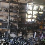 آتش سوزی در فروشگاه شبکه بهداشت و درمان