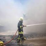 نجات محبوس شدگان حادثه آتش سوزی خیابان شیخ صدوق شمالی