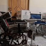 اهدای تجهیز توانبخشی به مددجویان دارای معلولیت در خوروبیابانک